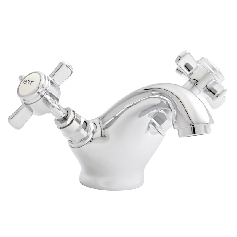 SW6 Klassique Mono Basin Mixer with Click Waste
