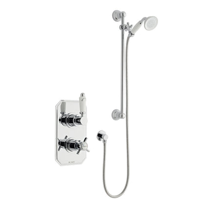 SW6 Klassique Thermostatic Concealed Shower with Adjustable Slide Rail Kit Option 1