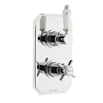 SW6 Klassique Thermostatic Concealed Shower with Adjustable Slide Rail Kit & overhead Drencher Option 3