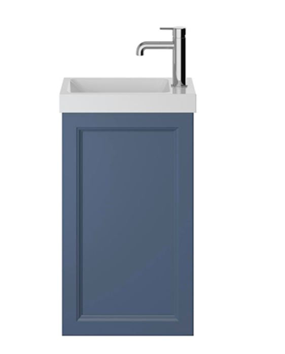 Caversham 400mm Wall Hung Cloak room Maritime Blue