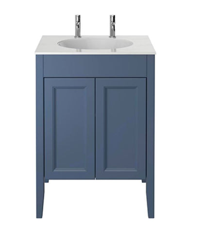 Caversham Freestanding Door Vaninty Unit Maritime Blue
