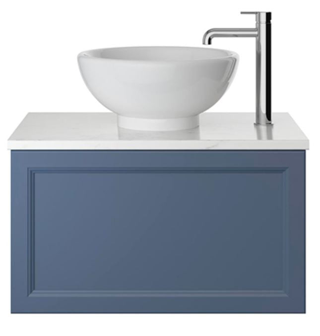Caversham 700mm Wall Hung 1 Drawer Midnight Blue