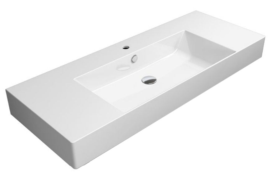 GSI Kube X Design 1200 x 470mm Washbasin With Double Ledge