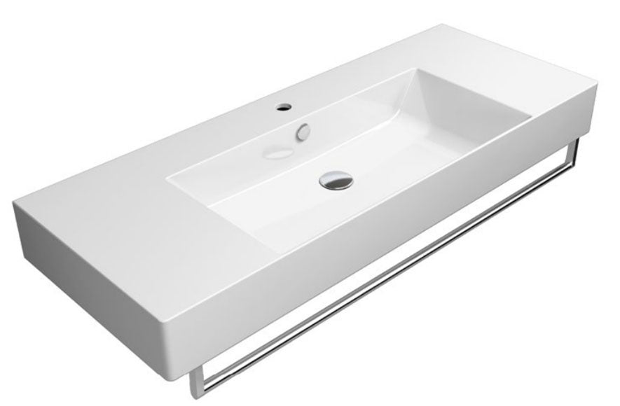 GSI Kube X Design 1200 x 470mm Washbasin With Double Ledge