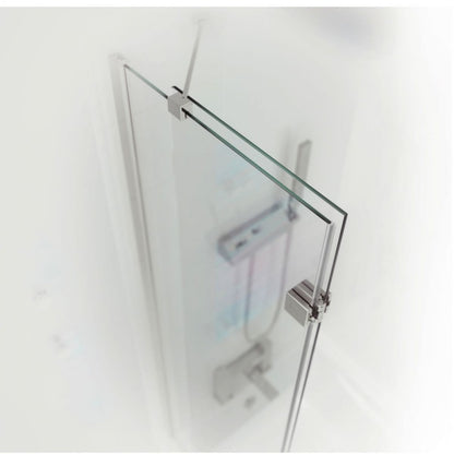 Kudos 2 Panel Framless In-Folding Bath Screen 1500 x 875mm
