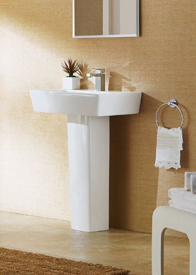 Essentials Bloque 550mm Basin With One Tap Hole