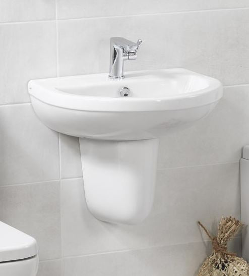 Essentials Ivo / Flite 500mm basin with one tap hole