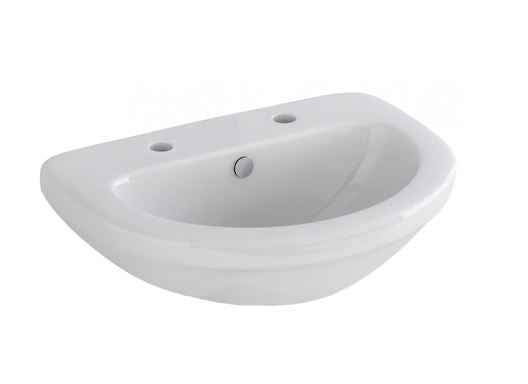 Essentials Ivo / Flite 500mm Basin with Two Tap Hole