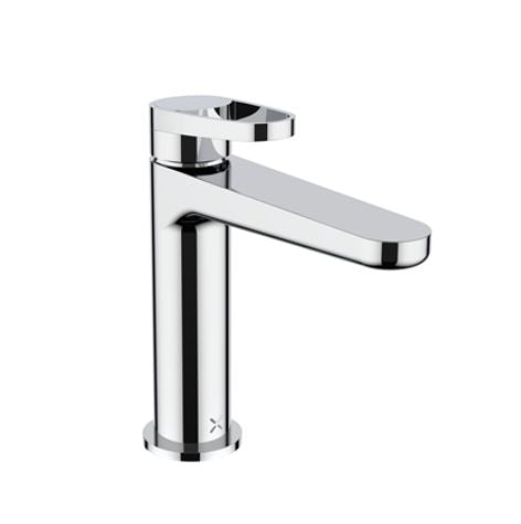 Lazo Contemporary Deck Mounted Chrome Mono Basin Mixer