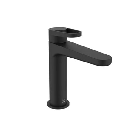 Lazo Deck Mounted Matt Black Mono Basin Mixer w/ 1 Tap Hole