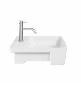 Crosswater Libra 56x42 Semi Recessed Basin 1TH