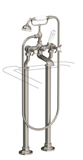 Classic Bath Shower Mixer & Standpipe Sleeves - Silver Nickel
