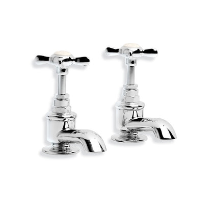 Lefroy Brooks Classic Bath Pillar Taps (choose finish)