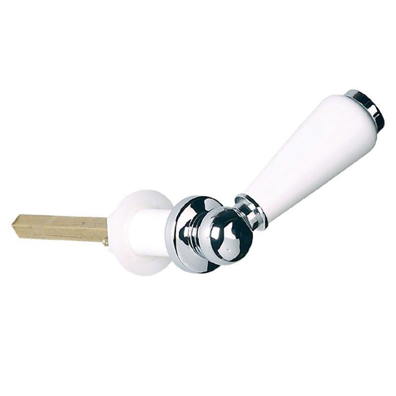 Lefroy Brooks Ceramic Handle Cistern Lever - Choose Finish