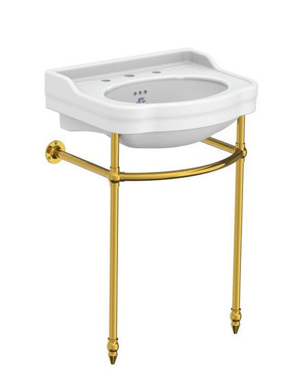 Lefroy Brooks La Chapelle 570mm Basin Stand - Antique Gold