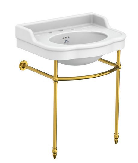Lefroy Brooks La Chapelle 720mm Basin Stand - Antique Gold