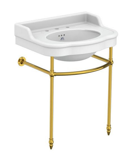 Lefroy Brooks La Chapelle 720mm Basin Stand - Antique Gold