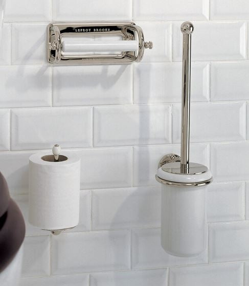 Lefroy Brooks Classic Wall Mounted Toilet Brush and Pot