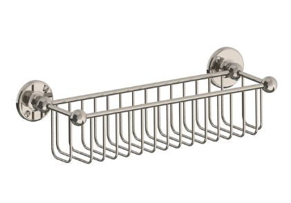 Lefroy Brooks Classic Wire Bathroom Shower Bottle Rack - Silver Nickel