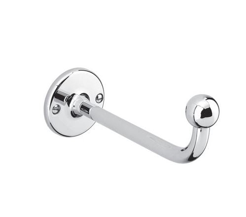 Lefroy Brooks Classic Straight Bar & Ball Paper Holder Chrome