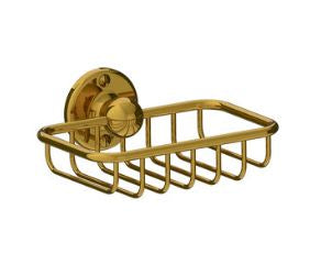 Lefroy Brooks Edwardian Wire Soap Dish - Antique Gold