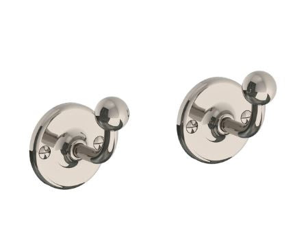 Lefroy Brooks Edwardian Robe Hooks Antique Gold (pair)