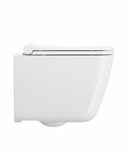 Crosswater Libra Wall Hung Pan Gloss White