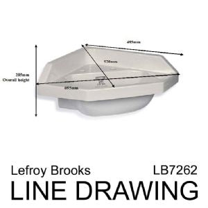 Lefroy Brooks Charterhouse Corner Cloakroom Basin - White