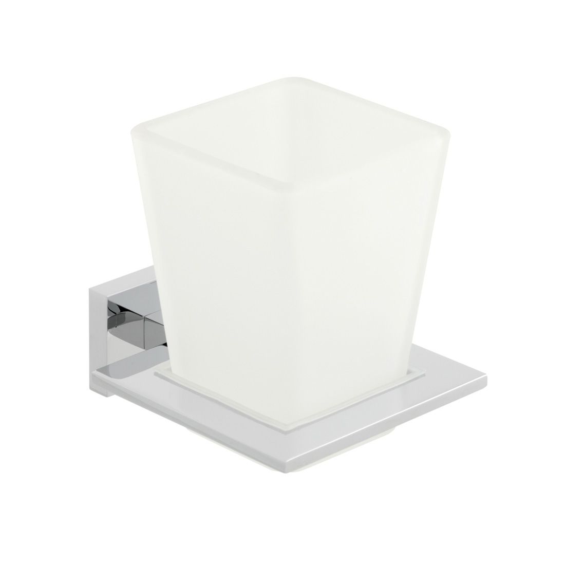 VADO Level Frosted Glass Tumbler + Holder