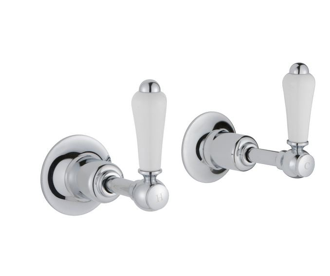 Just Taps Grosvenor Lever Wall Valves 1/2