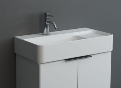 Essentials Blade 600 x 310mm Basin Single Tap Hole White