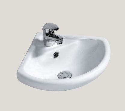 Essentials Flite / Ivo 310mm Corner Basin w/ One Tap Hole