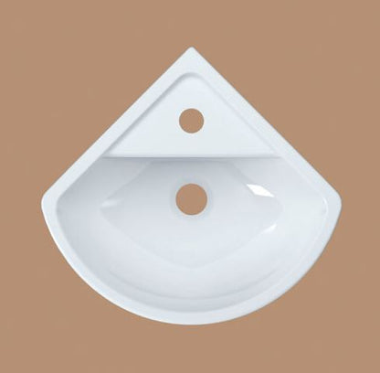 Essentials Flite / Ivo 310mm Corner Basin w/ One Tap Hole
