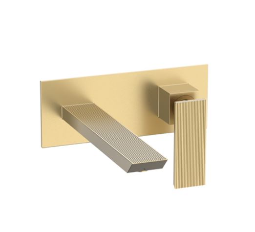 Crosswater Limit 2H Wall Mounted Mixer Mixer - Brushed Brass