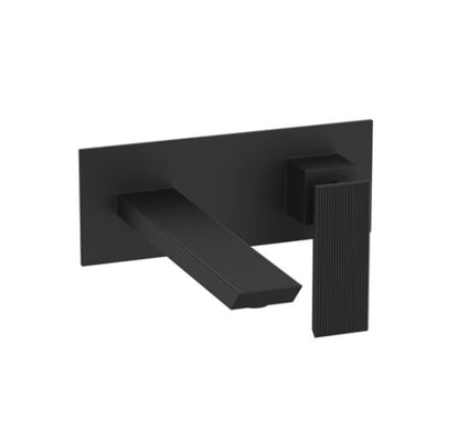 Crosswater Limit 2H Wall Mounted Mixer Mixer - Matt Black