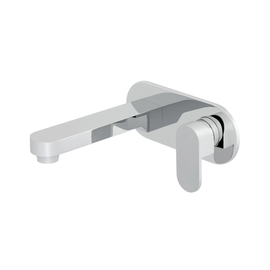 VADO Life Wall Mounted Basin Mixer Tap + 200mm Spout - Chrome Finish