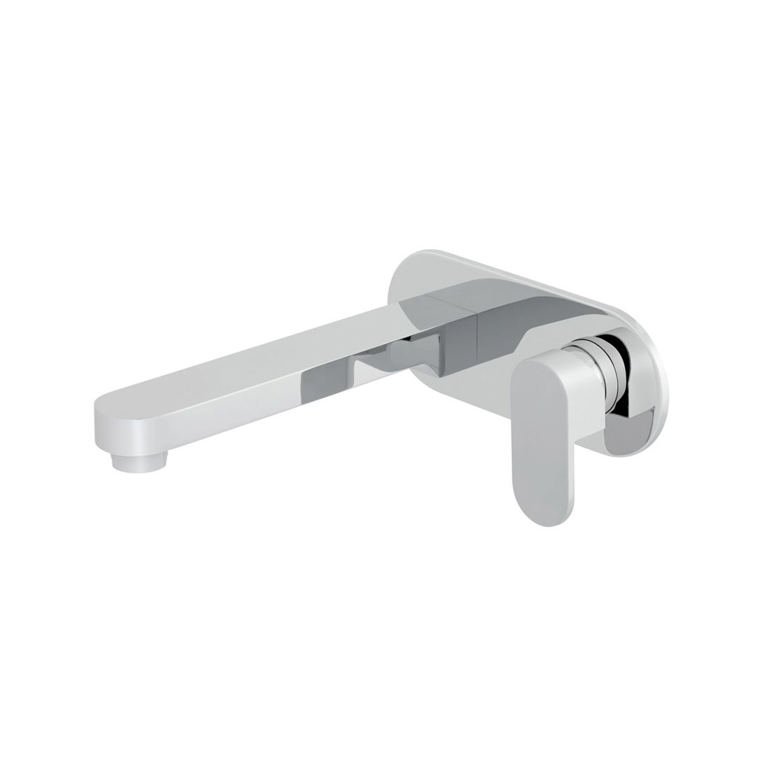 VADO Life Wall Mounted Basin Mixer Tap + 230mm Spout - Chrome Finish