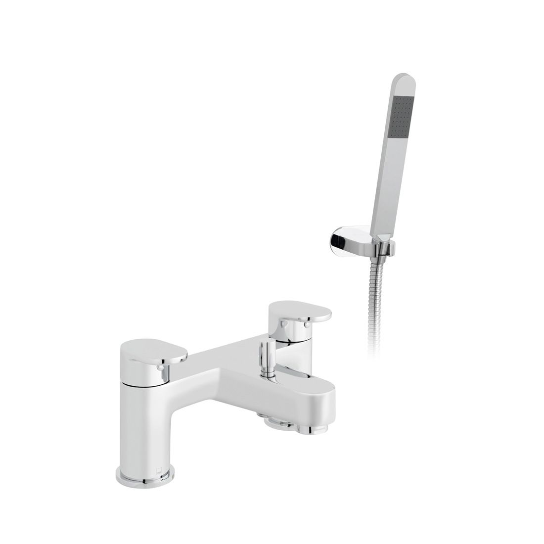 VADO Life Bath Mixer Tap With Shower Kit - Chrome Finish