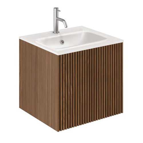 Crosswater Limit 500 Single Drawer Unit with Ice White Basins