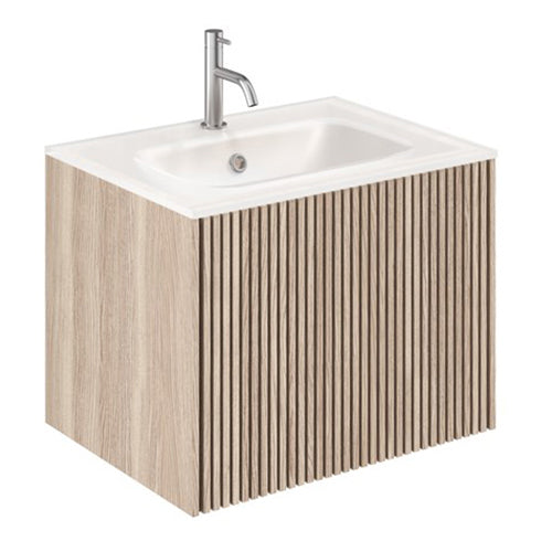Crosswater Limit 600 Single Drawer Unit with Cast Mineral Marble Basin