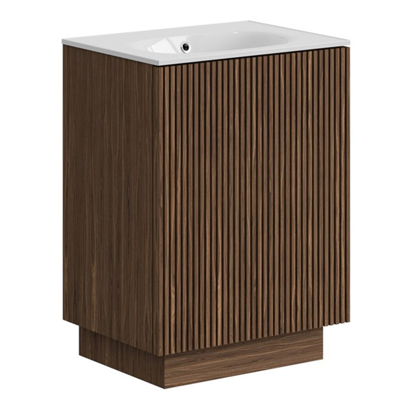 Crosswater Limit 600mm Floorstanding Door Unit with Cast Mineral Marble Basin