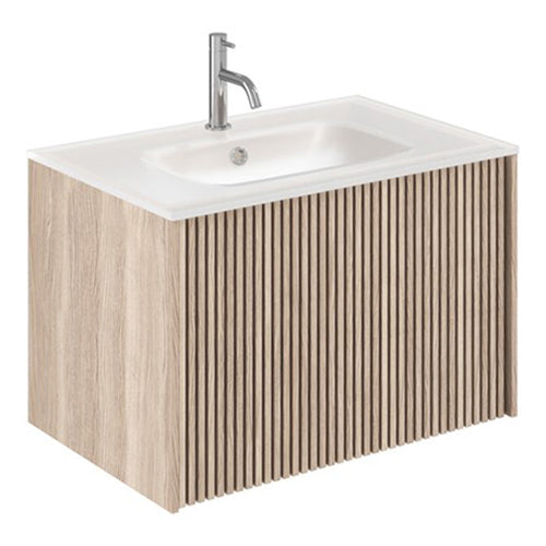 Crosswater Limit 700 Single Drawer Unit with Ice White Basin