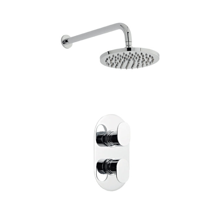 SW6 Logik Thermostatic Concealed Shower with Fixed Overhead Drencher Option 2