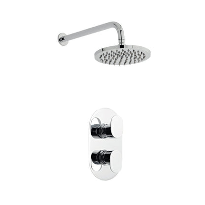 SW6 Logik Thermostatic Concealed Shower with Fixed Overhead Drencher Option 2