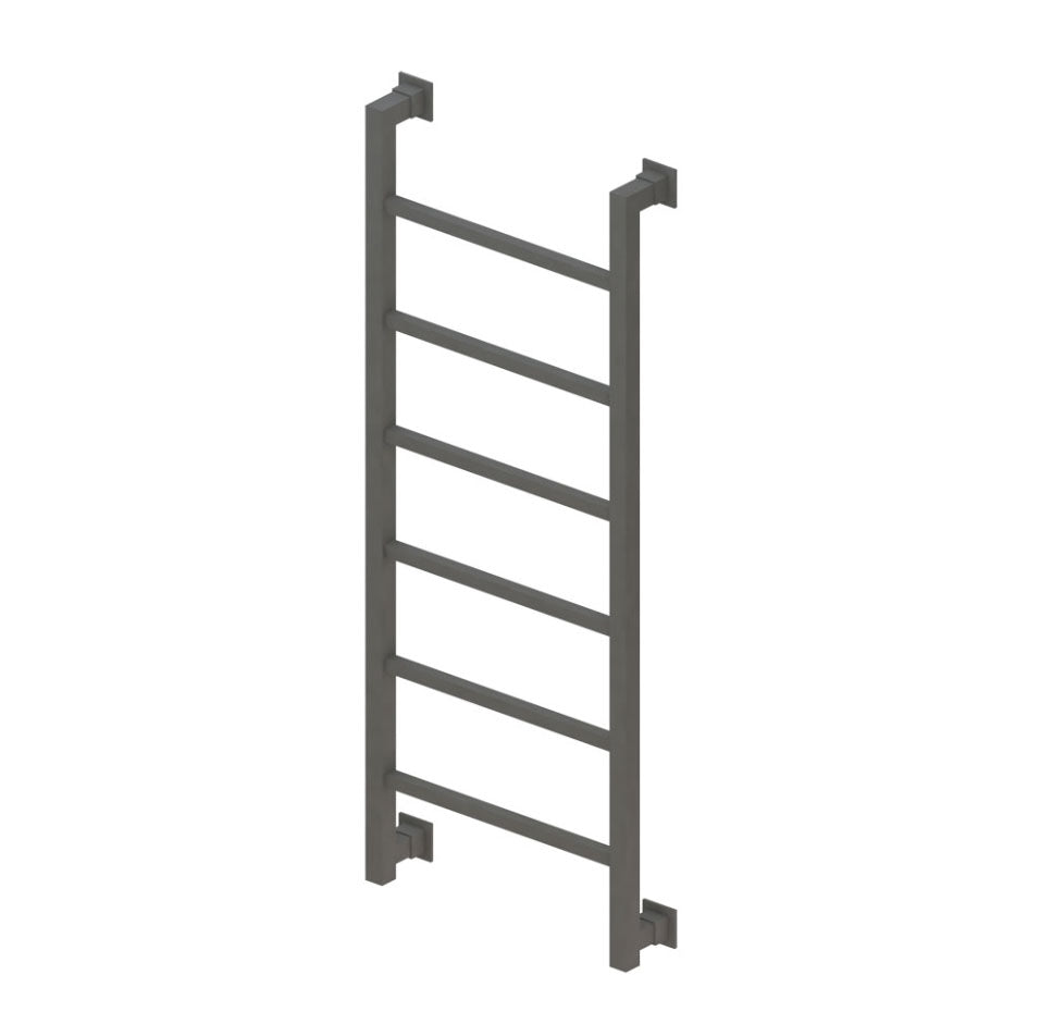 Eastbrook Loxley 800 x 500mm Square Heated Towel Rail Matt Anthracite