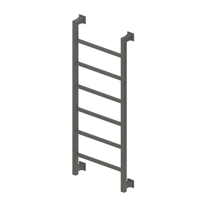 Eastbrook Loxley 800 x 600mm Square Heated Towel Rail Matt Anthracite