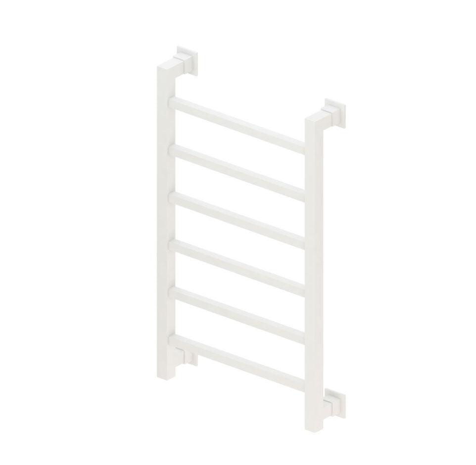 Eastbrook Loxley 1200 x 500mm Square Heated Towel Rail Matt White