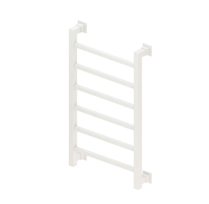 Eastbrook Loxley 1200 x 500mm Square Heated Towel Rail Matt White