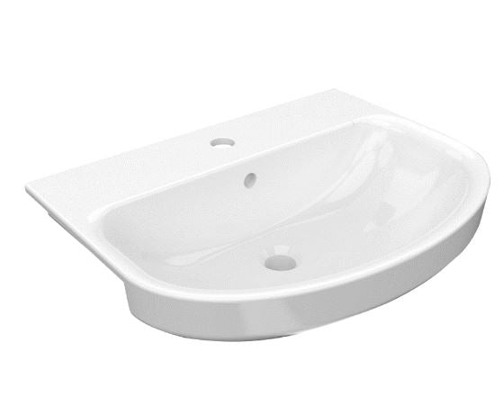 Essentials Alma Standard Semi Countertop Basin (Centre Tap Hole)