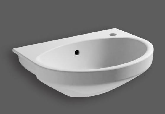 Essentials Alma Short Projection Semi Countertop Basin